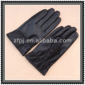 Gants en cuir noir en cuir noir